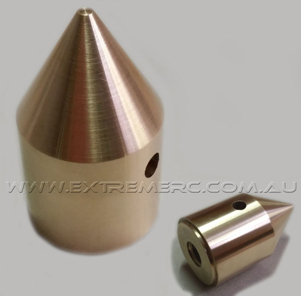 MACHINED BRASS PROP NUT 150-270G - Click Image to Close